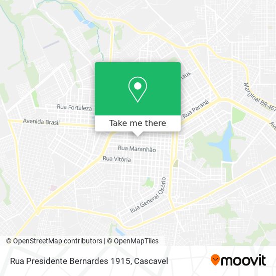 Rua Presidente Bernardes 1915 map