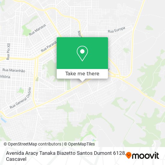 Avenida Aracy Tanaka Biazetto Santos Dumont 6128 map