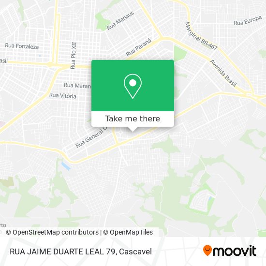 RUA JAIME DUARTE LEAL 79 map