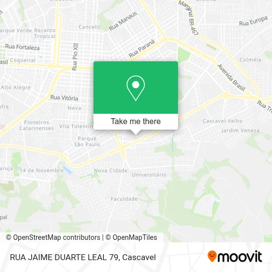 RUA JAIME DUARTE LEAL 79 map