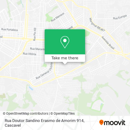 Rua Doutor Sandino Erasmo de Amorim 914 map