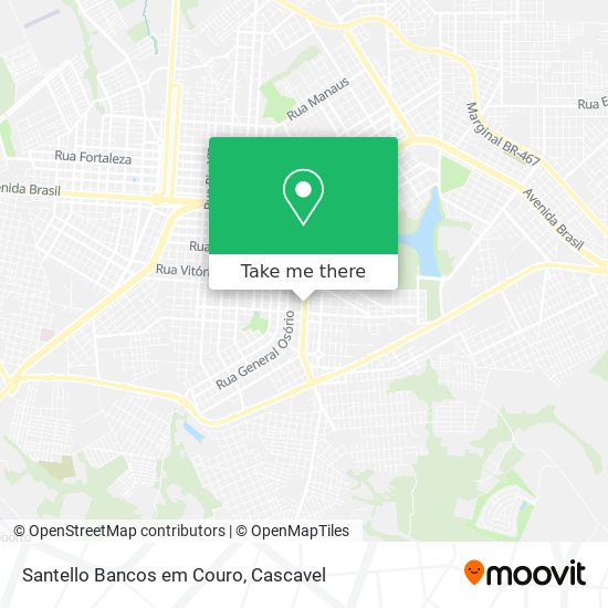 Santello Bancos em Couro map