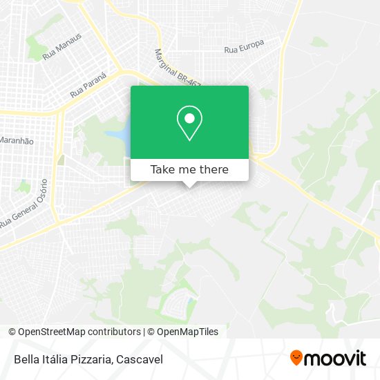 Bella Itália Pizzaria map