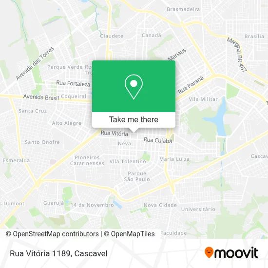 Rua Vitória 1189 map