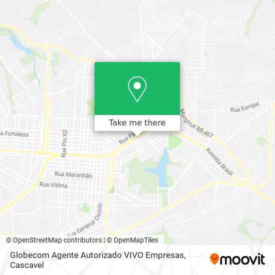 Globecom Agente Autorizado VIVO Empresas map