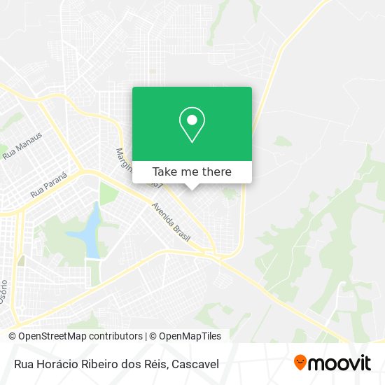 Mapa Rua Horácio Ribeiro dos Réis