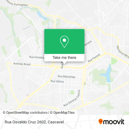 Rua Osvaldo Cruz 2602 map