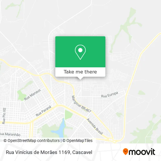 Rua Vinícius de Morães 1169 map