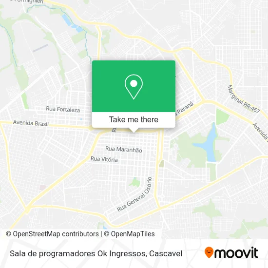 Sala de programadores Ok Ingressos map