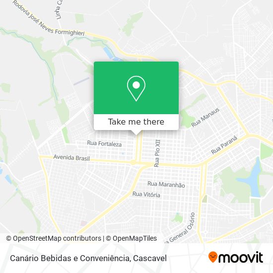 Canário Bebidas e Conveniência map
