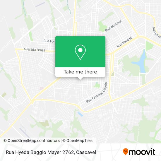 Mapa Rua Hyeda Baggio Mayer 2762