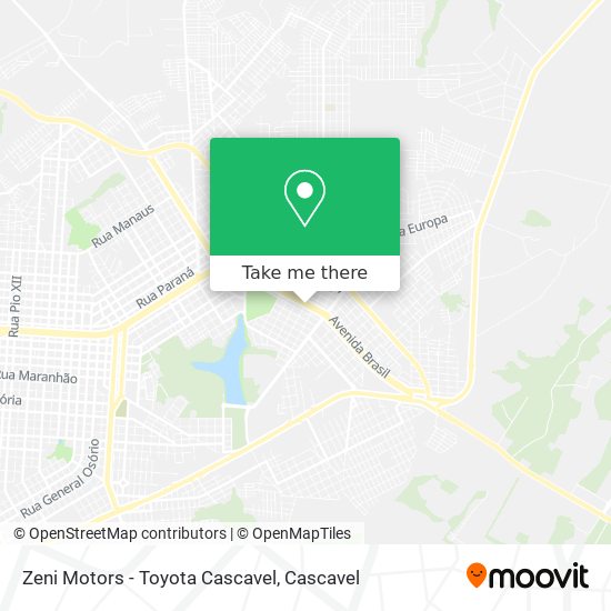 Zeni Motors - Toyota Cascavel map