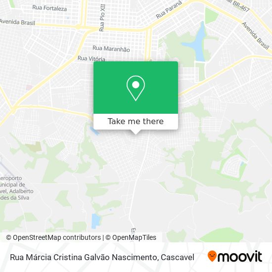 Rua Márcia Cristina Galvão Nascimento map