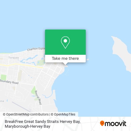 BreakFree Great Sandy Straits Hervey Bay map