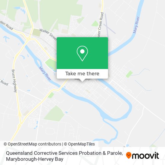 Mapa Queensland Corrective Services Probation & Parole