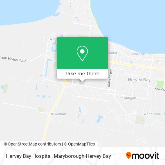 Hervey Bay Hospital map