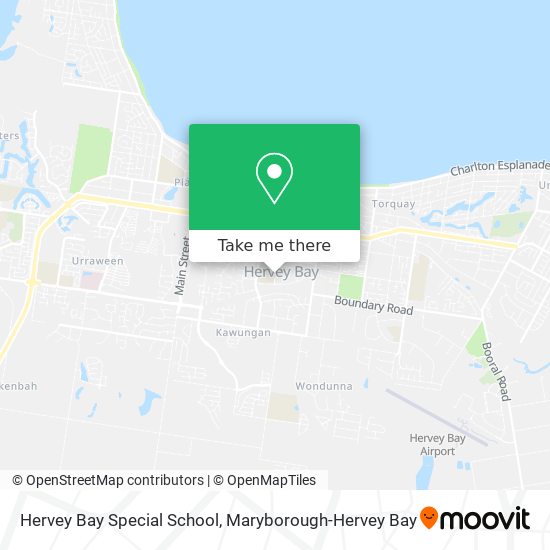 Mapa Hervey Bay Special School