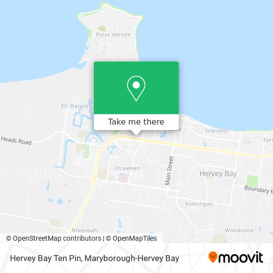 Hervey Bay Ten Pin map