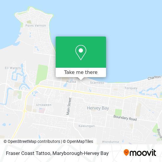 Mapa Fraser Coast Tattoo