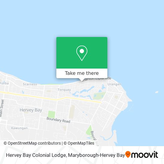 Hervey Bay Colonial Lodge map
