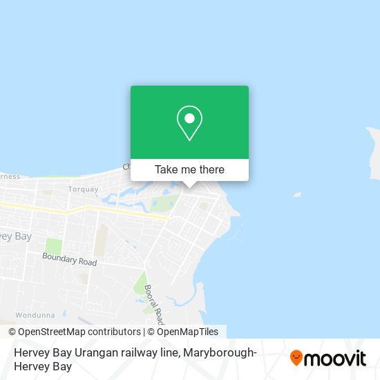 Hervey Bay Urangan railway line map