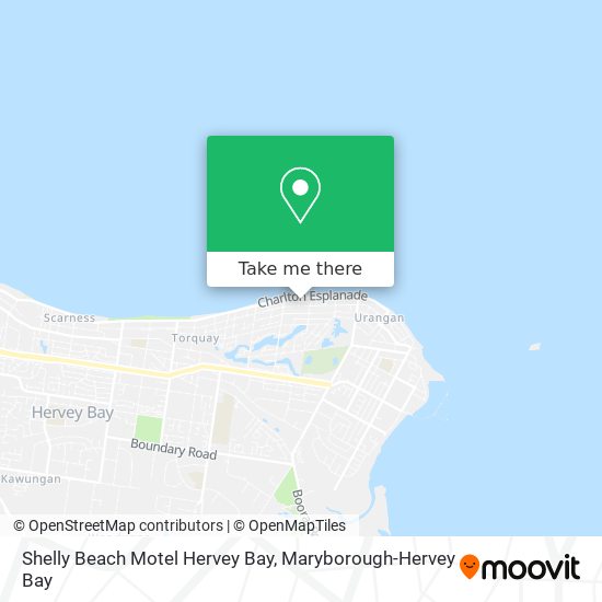 Shelly Beach Motel Hervey Bay map