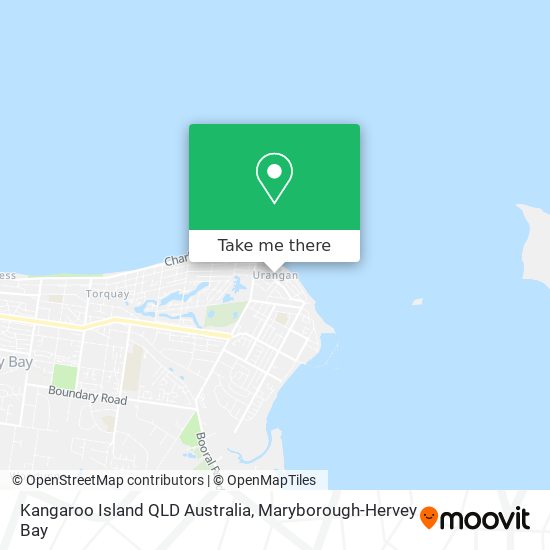 Kangaroo Island QLD Australia map
