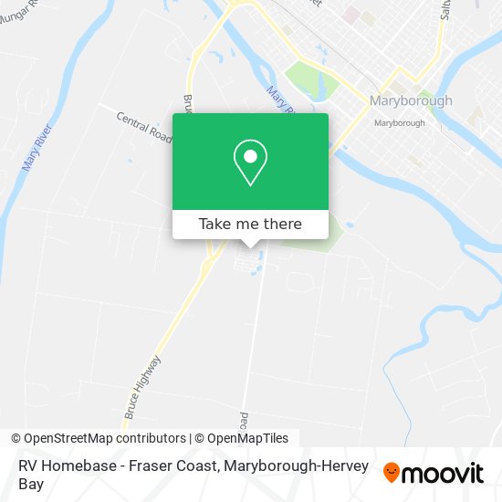 RV Homebase - Fraser Coast map
