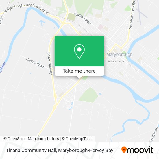 Tinana Community Hall map