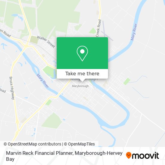 Marvin Reck Financial Planner map