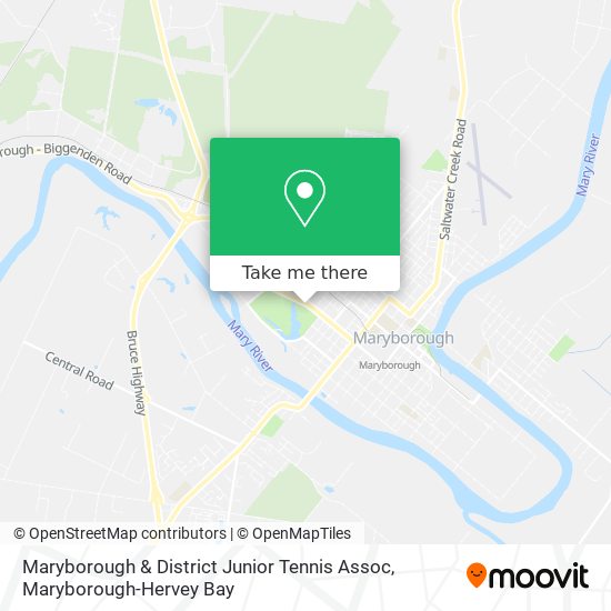 Mapa Maryborough & District Junior Tennis Assoc