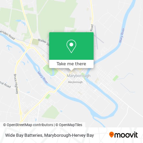Wide Bay Batteries map