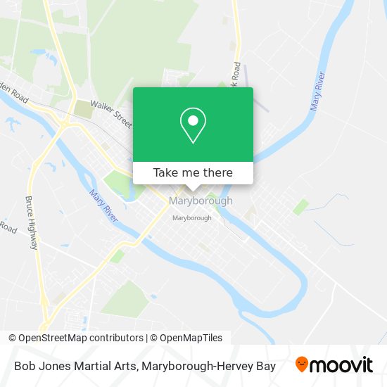 Mapa Bob Jones Martial Arts