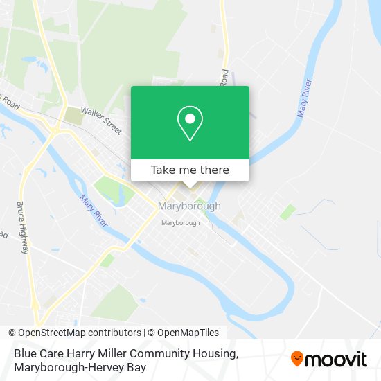 Mapa Blue Care Harry Miller Community Housing