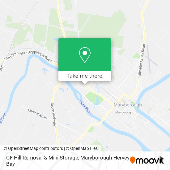 GF Hill Removal & Mini Storage map