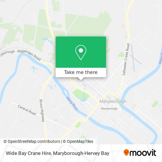 Wide Bay Crane Hire map