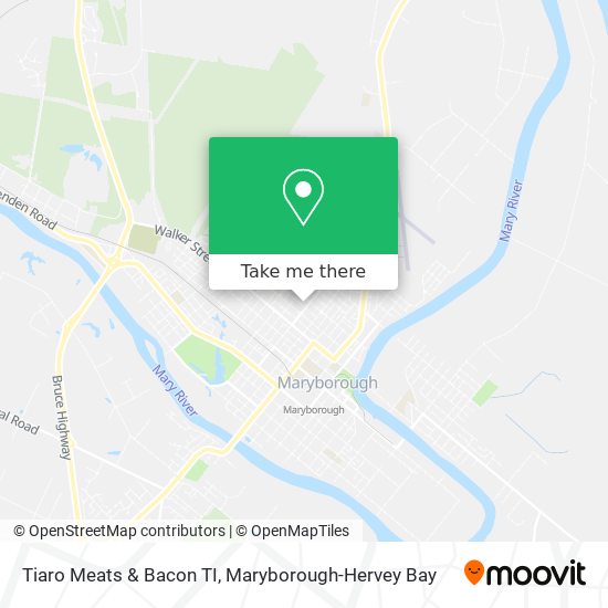 Tiaro Meats & Bacon TI map