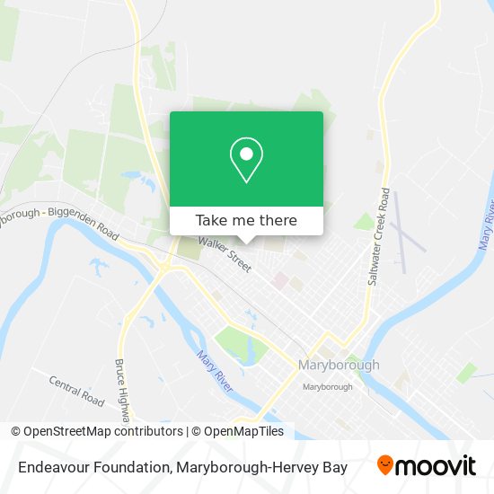 Mapa Endeavour Foundation