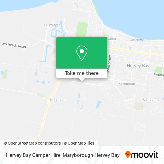 Hervey Bay Camper Hire map