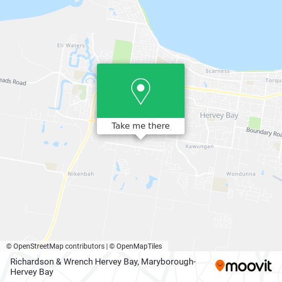 Richardson & Wrench Hervey Bay map