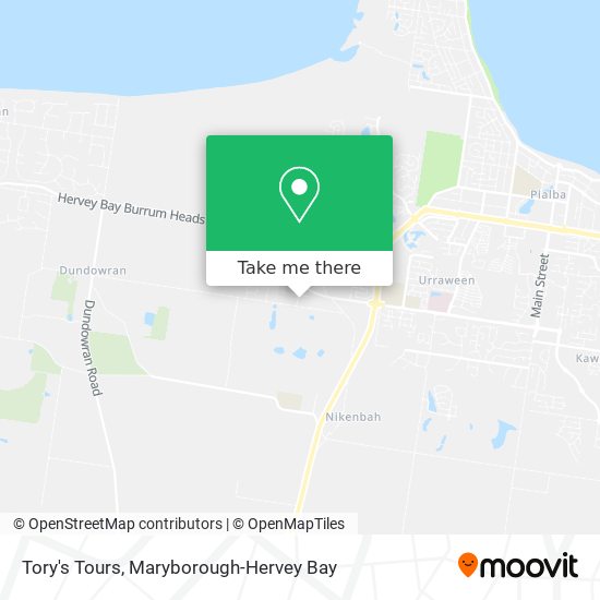 Tory's Tours map
