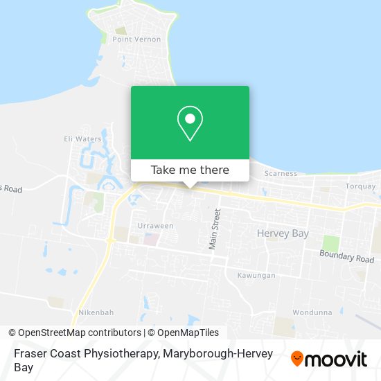 Mapa Fraser Coast Physiotherapy