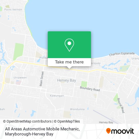 All Areas Automotive Mobile Mechanic map