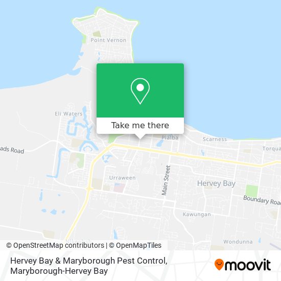 Hervey Bay & Maryborough Pest Control map