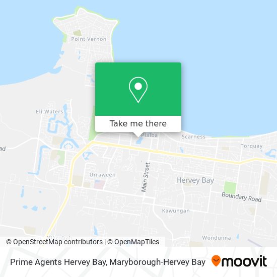 Prime Agents Hervey Bay map
