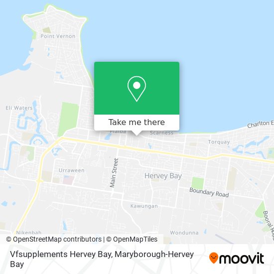 Mapa Vfsupplements Hervey Bay