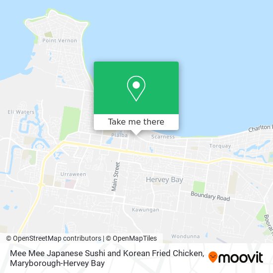 Mapa Mee Mee Japanese Sushi and Korean Fried Chicken