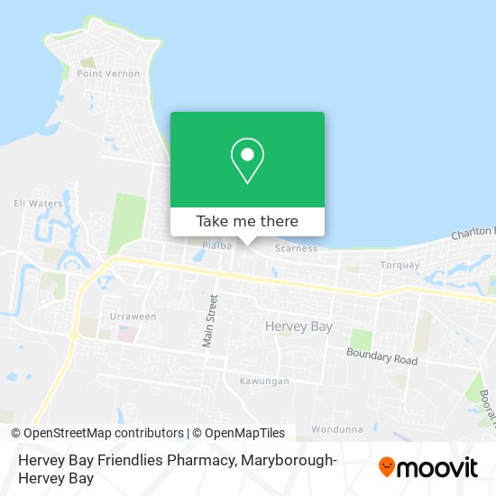 Mapa Hervey Bay Friendlies Pharmacy