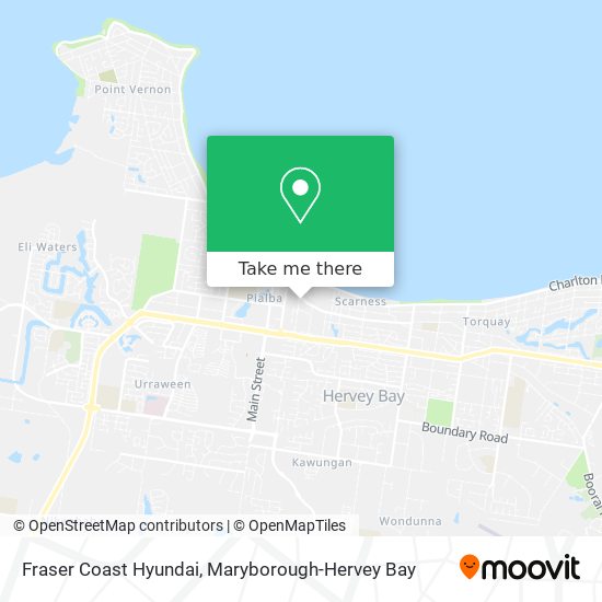 Mapa Fraser Coast Hyundai