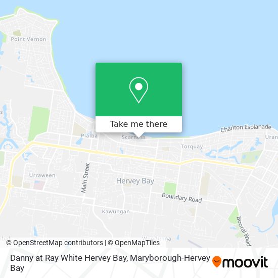 Danny at Ray White Hervey Bay map